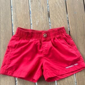 Properly Tied Kids Red Shorts